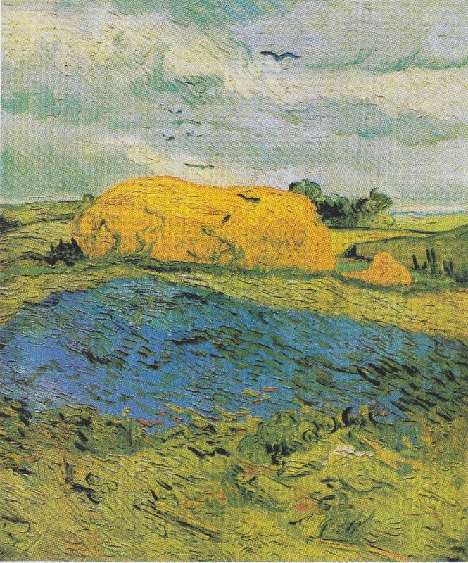 Heuschober an einem Regentag, Vincent Van Gogh